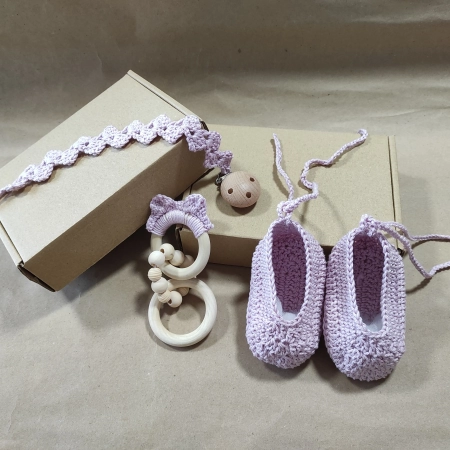 lavanda heklani komplet sa baletankama